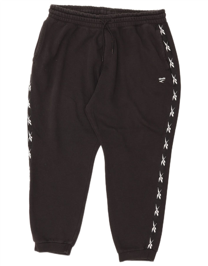 Męskie spodnie dresowe Reebok Graphic Joggers XL, czarne, bawełniane