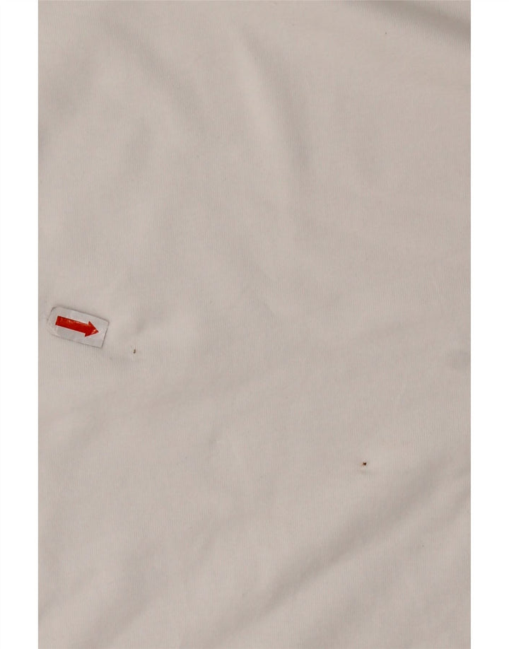 Męski top z długim rękawem Zara, średniej wielkości biała bawełna