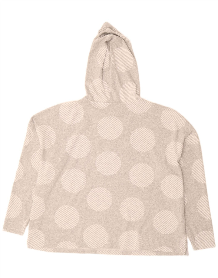 Damski sweter z kapturem Marks & Spencer UK 24 4XL Szary poliester w kropki