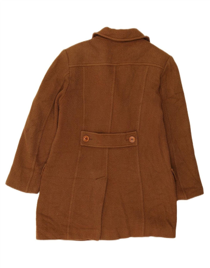 MAX & CO. Womens Overcoat UK 12 Medium  Brown Wool