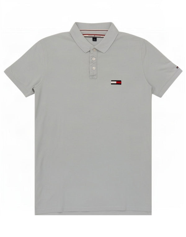 Męska koszulka polo Tommy Hilfiger, duża, niebieska, bawełniana