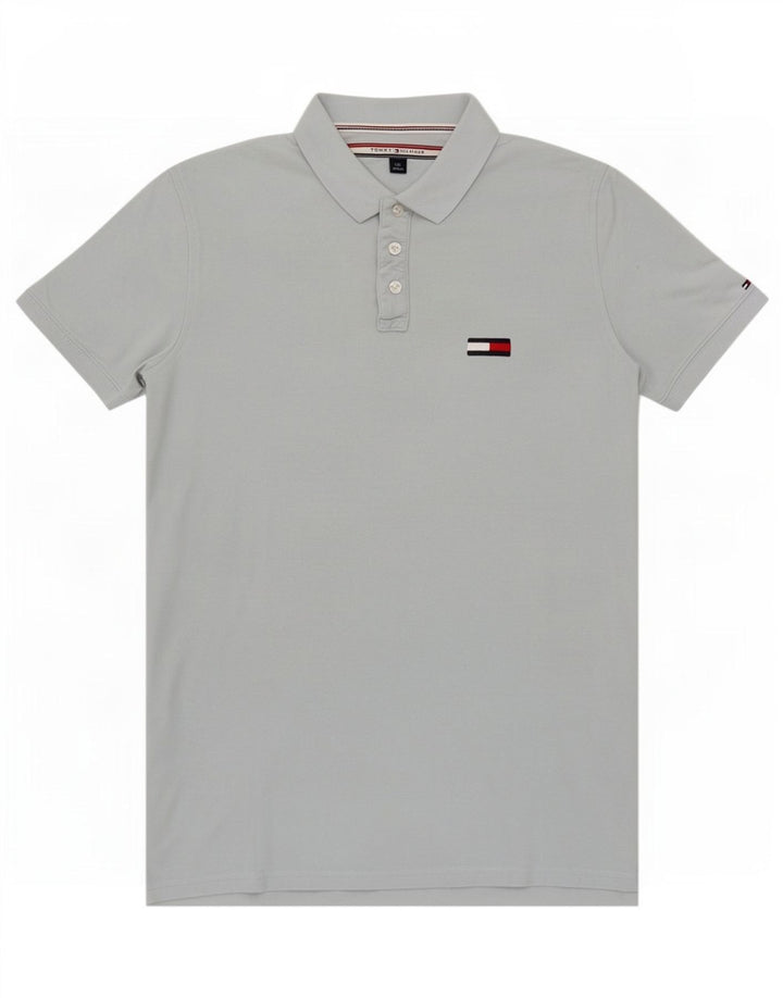 Męska koszulka polo Tommy Hilfiger, duża, niebieska, bawełniana