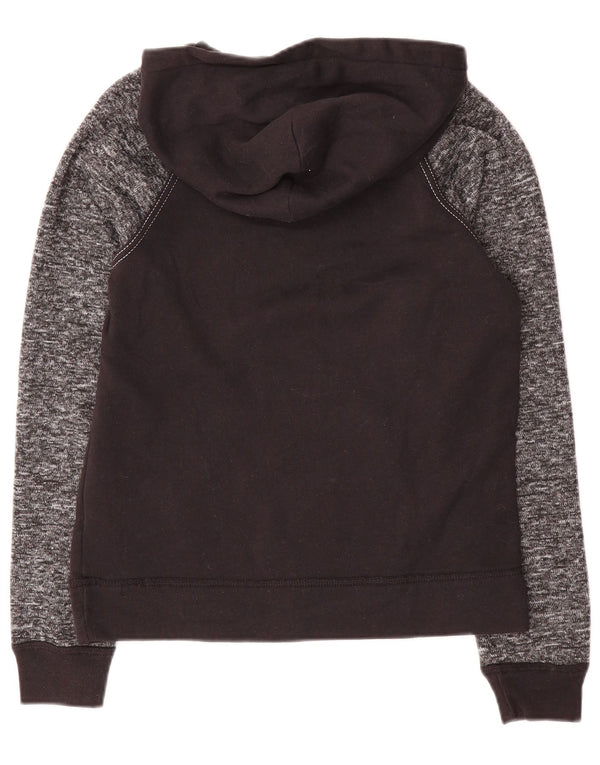 ABERCROMBIE & FITCH Chłopięcy sweter z kapturem 13-14 lat Czarny poliester w cętki