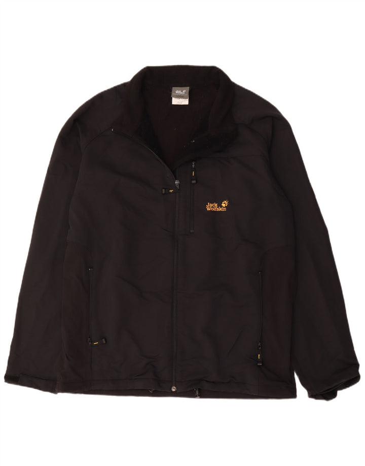 Męska kurtka wiatrówka Jack Wolfskin UK 46/48 2XL Czarny poliester