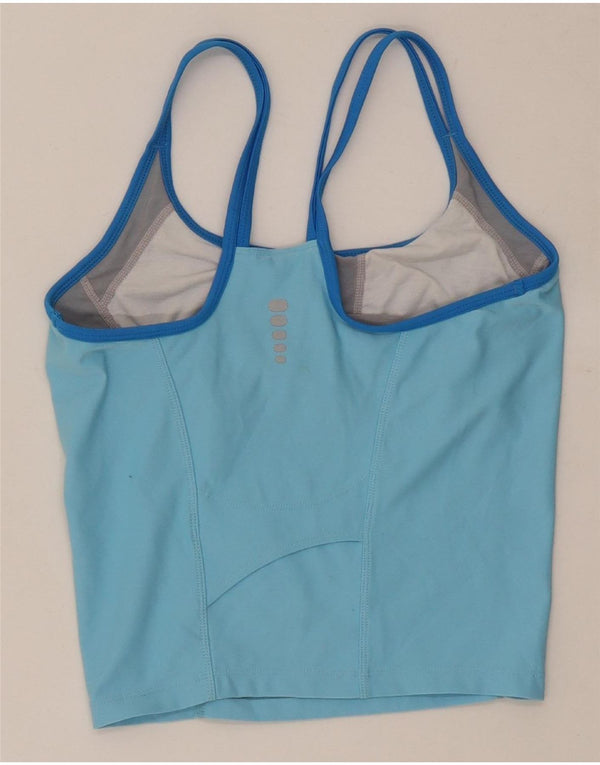 Damska kamizelka Nike Dri Fit Crop Top US 4/6 Mały niebieski poliester z blokami kolorów