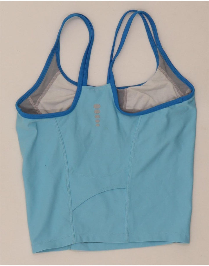 Damska kamizelka Nike Dri Fit Crop Top US 4/6 Mały niebieski poliester z blokami kolorów