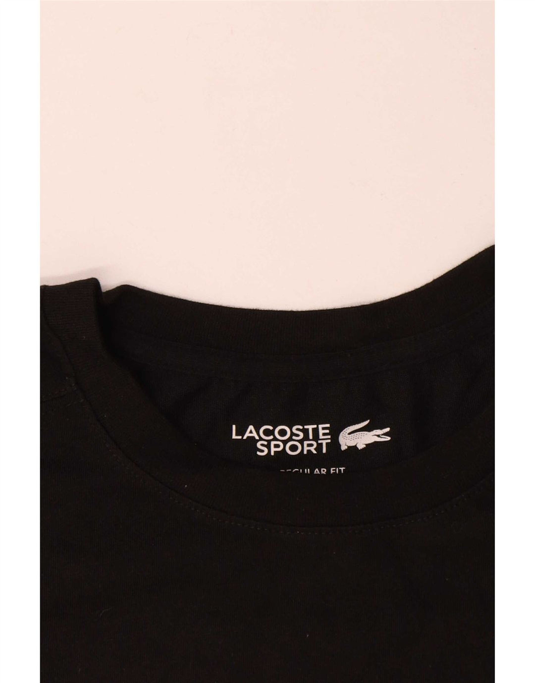 Lacoste Męski T-shirt o regularnym kroju, duży, czarny, bawełniany