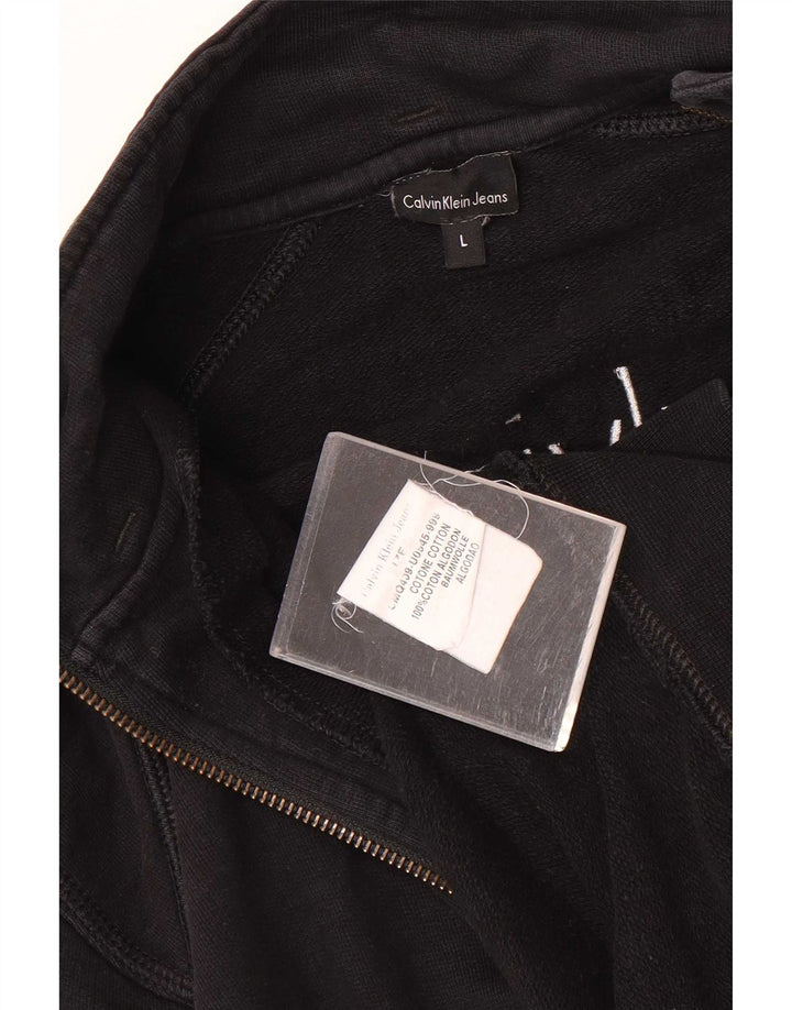 Męska kurtka dresowa Calvin Klein Jeans Graphic, duża, czarna
