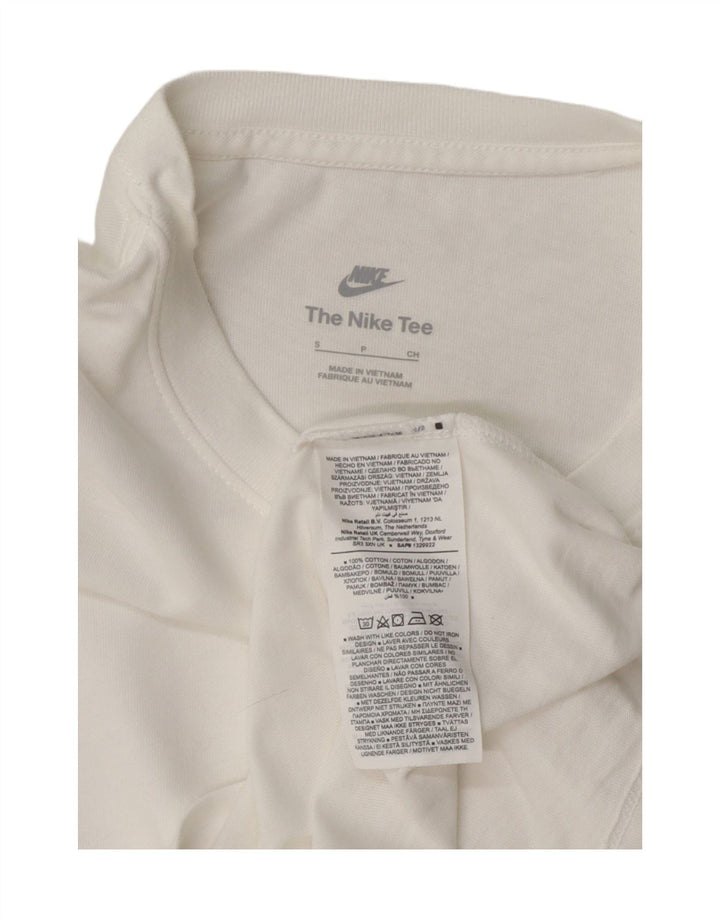 T-shirt damski Nike Top UK 10, mały, biały, bawełniany