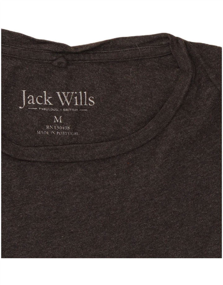 T-shirt męski Jack Wills, średnioszary, bawełniany