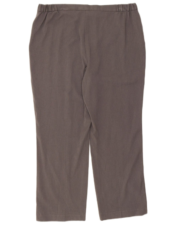 Spodnie damskie Marks & Spencer, proste, przycięte, UK 16, duże, W34 L26, szare