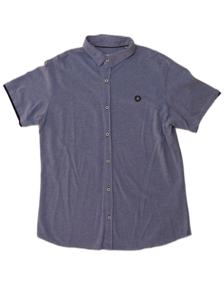 Koszula męska JACK & JONES o dopasowanym kroju XL, niebieska, bawełniana