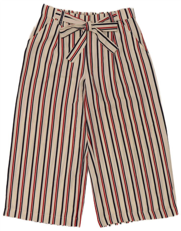 Spodnie damskie Zara Capri duże W34 L22 w białe paski