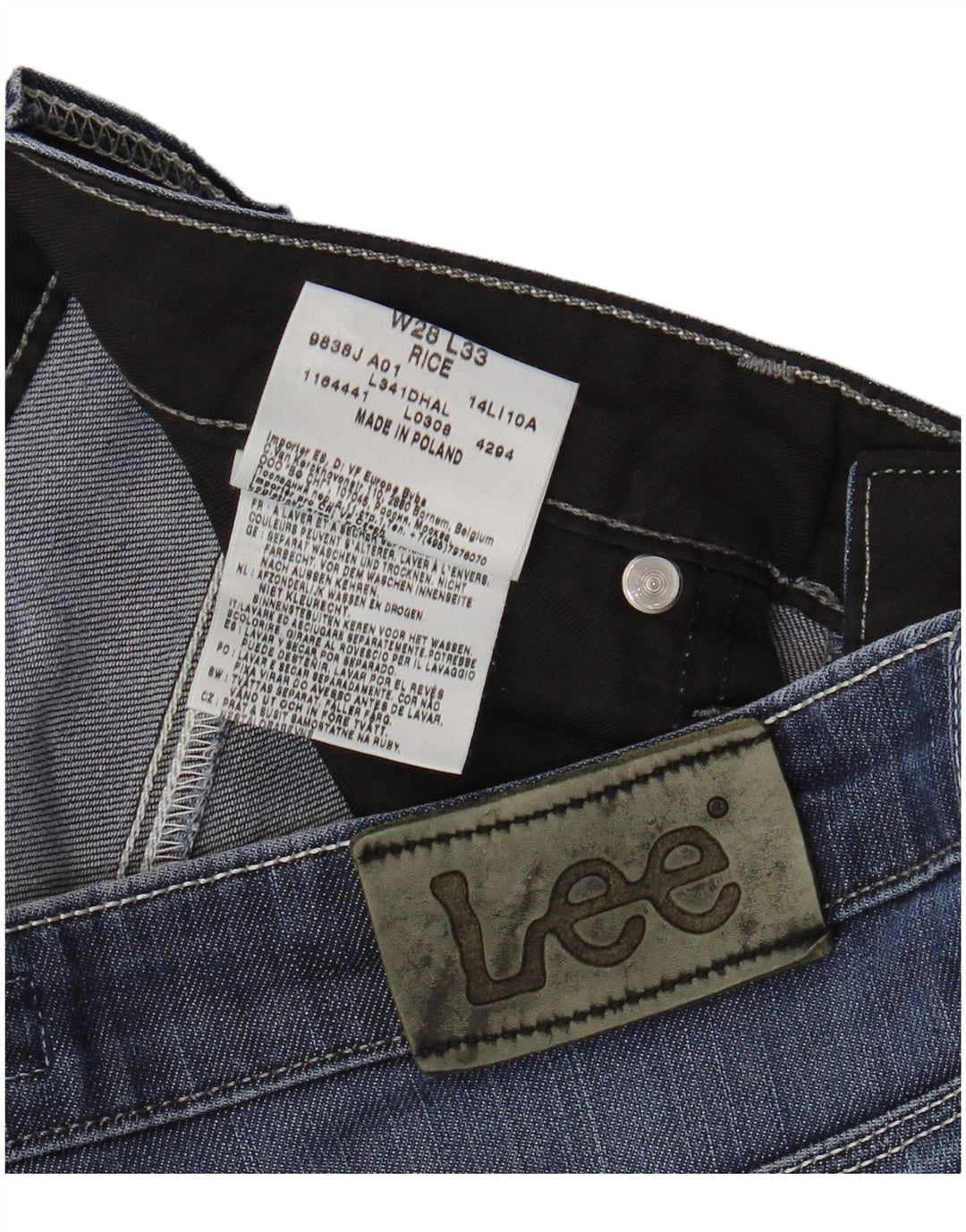 Damskie jeansy Lee Rice Bootcut W28 L27 Niebieskie, bawełniane