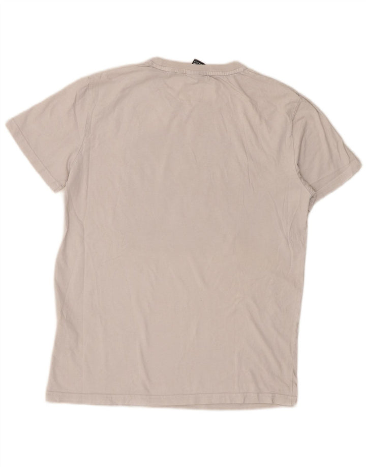 Męski T-shirt z grafiką Superdry, średni biały bawełniany