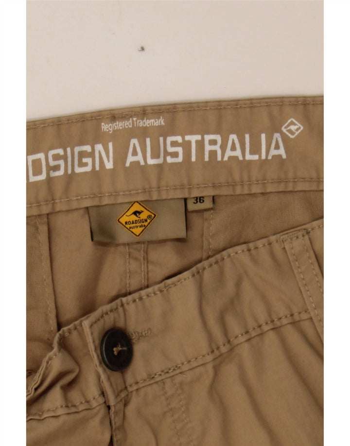ROADSIGN AUSTRALIA Mens Cargo Shorts W36 Large Beige Cotton Vintage Roadsign Australia and Second-Hand Roadsign Australia from Messina Hembry 