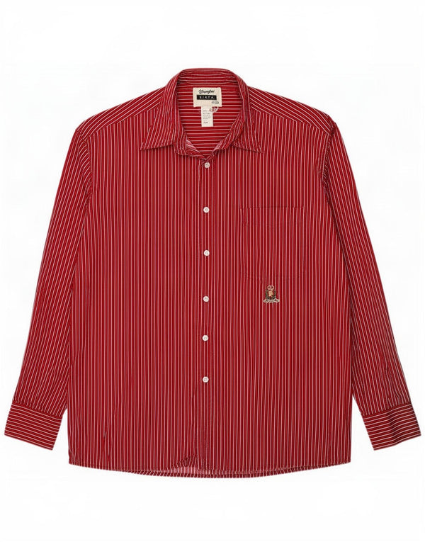 Koszula męska Wrangler Riata, rozmiar 17 1/2 XL, bawełniana w czerwone paski