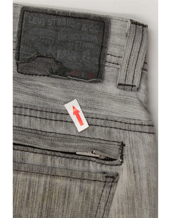 Męskie jeansy Levi's 511 Slim W33 L30 Szara bawełniana nakrapiana