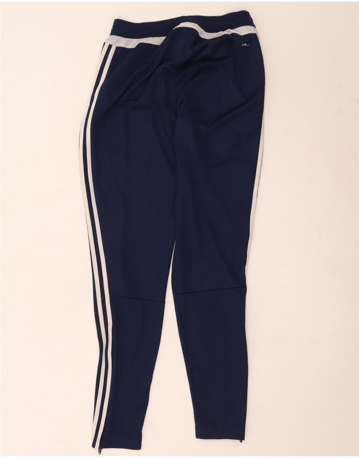 Męskie spodnie dresowe Adidas Climacool, małe, granatowe, z poliestru