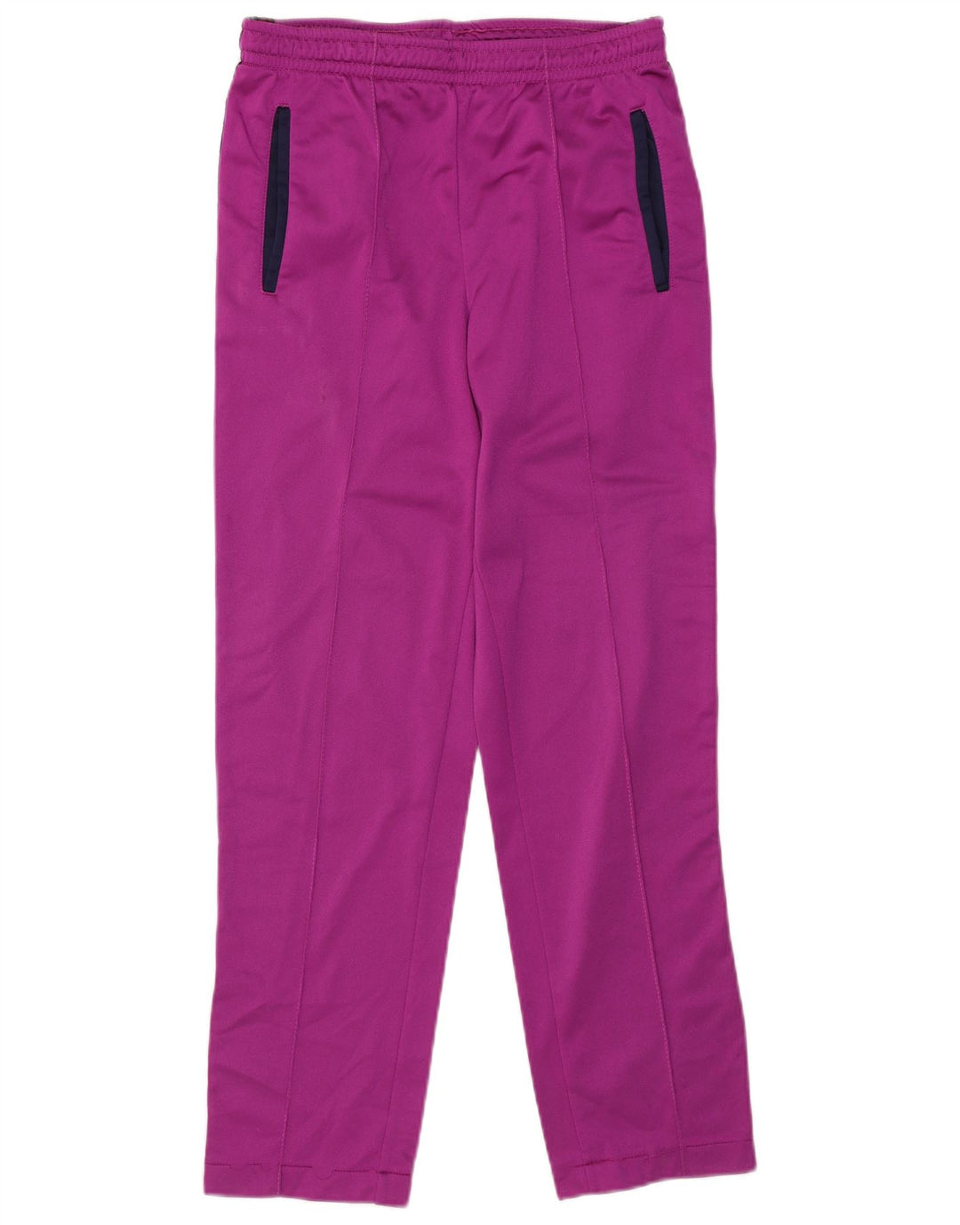 Męski pełny dres Asics z grafiką, mały, różowy, z blokami kolorów, poliamid, retro