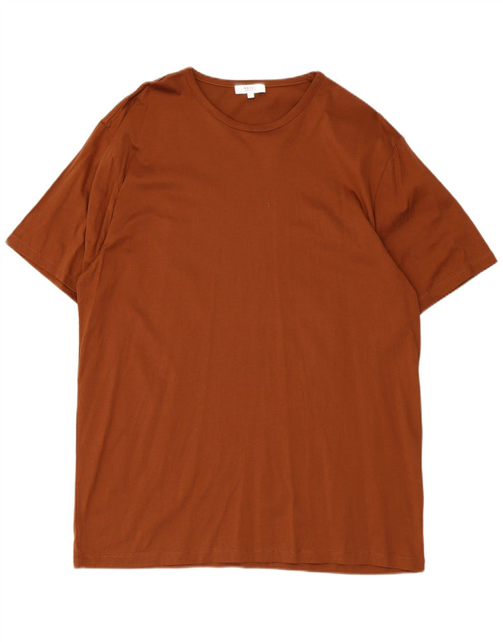 Koszulka męska Reiss Top 2XL, brązowa, bawełniana