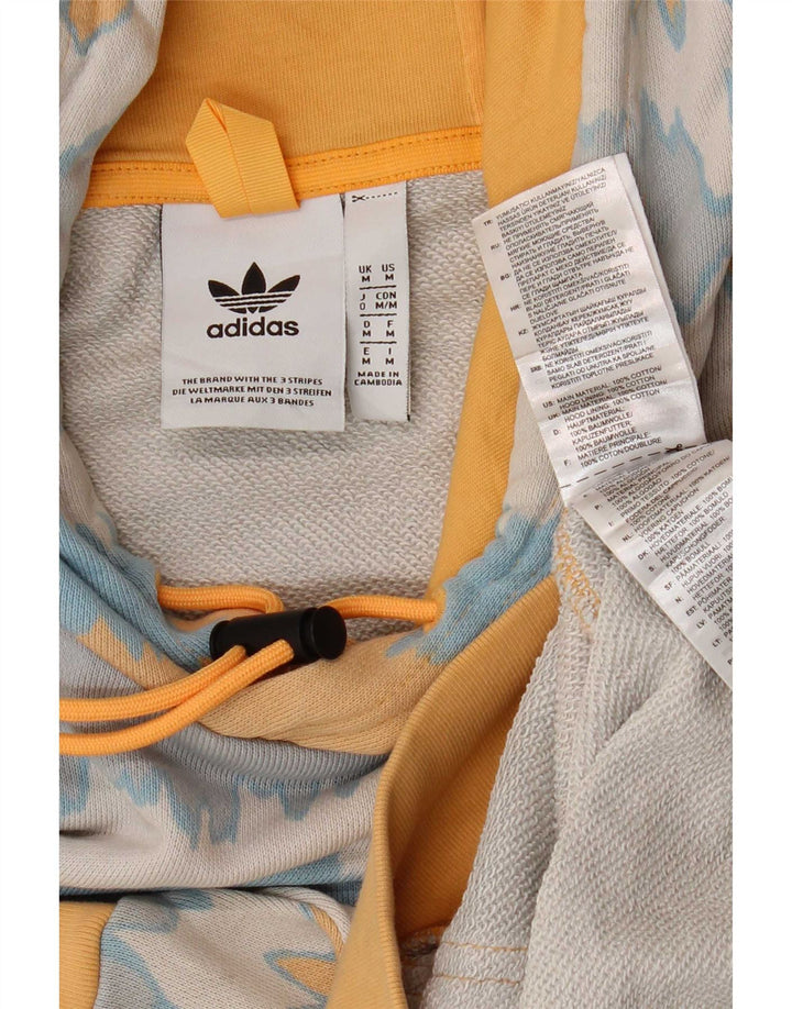 Męska bluza z kapturem Adidas z grafiką, średnia wielobarwna bawełna Tie Dye