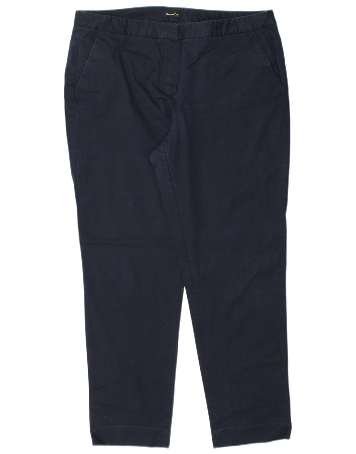 Spodnie Chino MASSIMO DUTTI Damskie EU 44 XL W34 L28 Granatowe Klasyczne