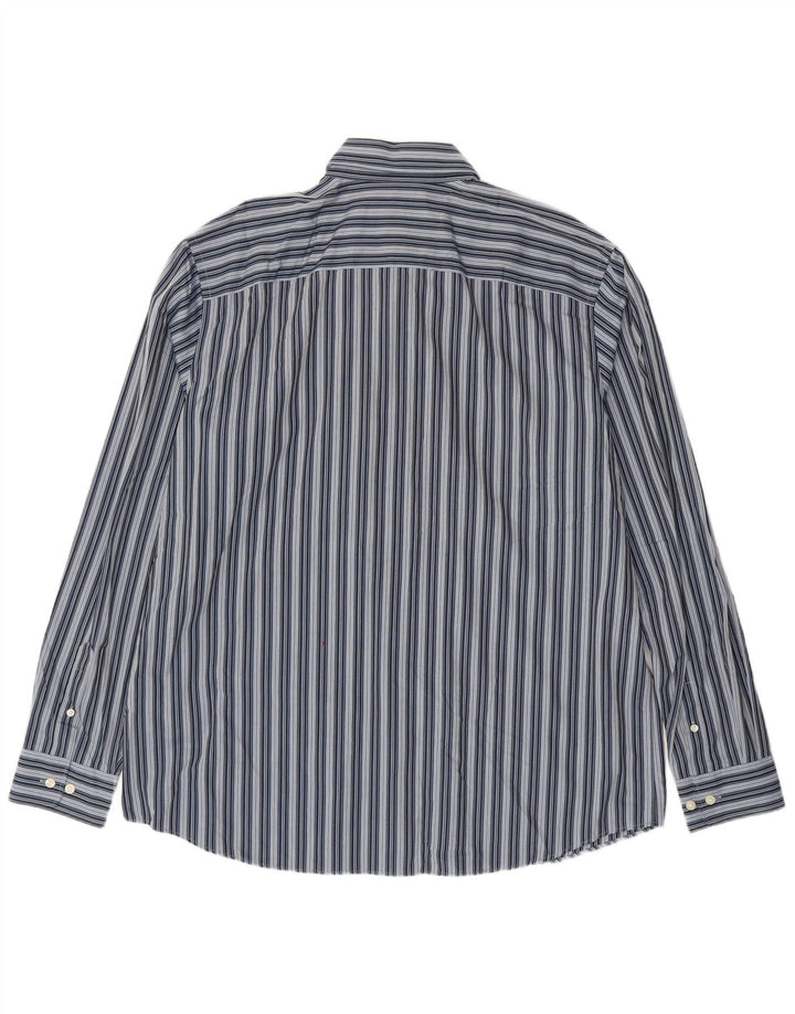 EDDIE BAUER Męska wysoka koszula o klasycznym kroju XL, bawełniana w niebieskie paski