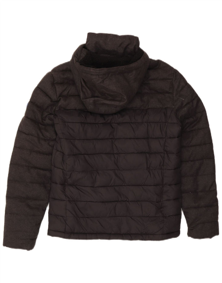 Męska ocieplana kurtka z kapturem Superdry UK 36, mała, szary poliester