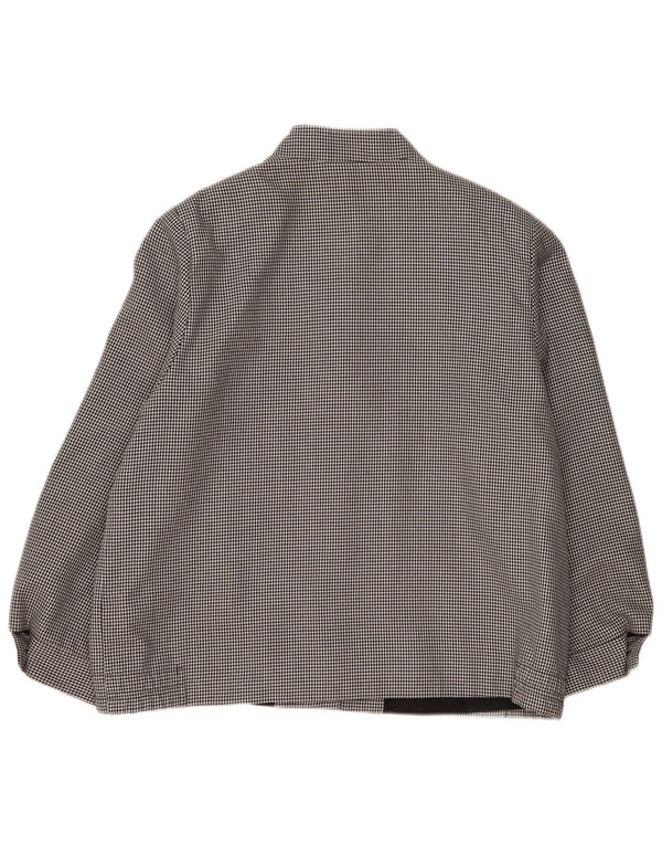 Damska kurtka bomberka w stylu vintage UK 20 2XL Czarny poliester w pepitkę