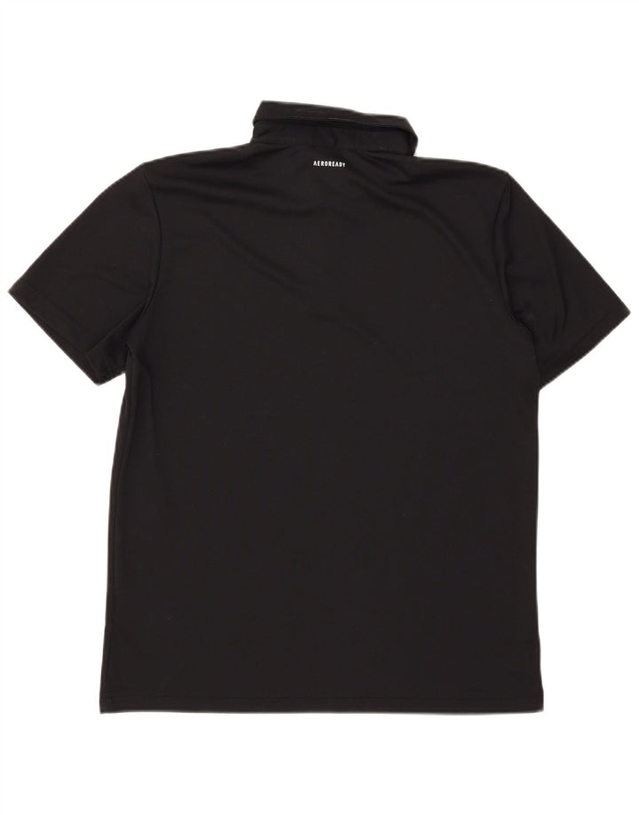 Męska koszulka polo Adidas Aeroready, średni czarny poliester