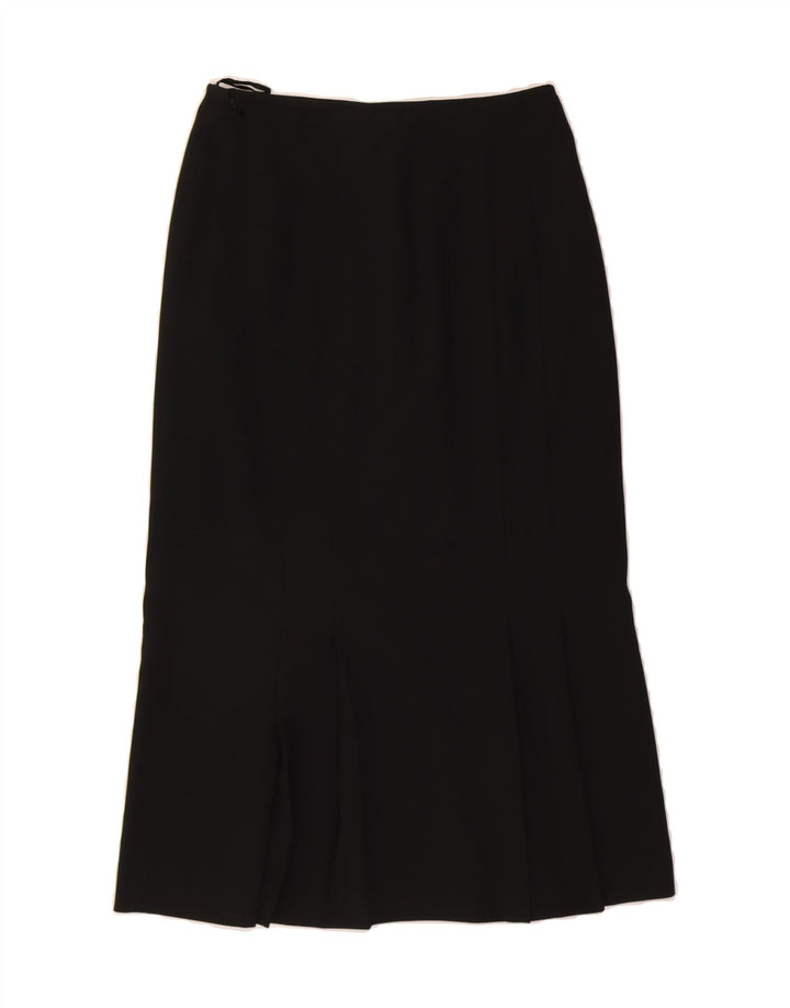 LUISA SPAGNOLI Womens Midi Skirt IT 44 Medium W28  Black Polyester Vintage Luisa Spagnoli and Second-Hand Luisa Spagnoli from Messina Hembry 