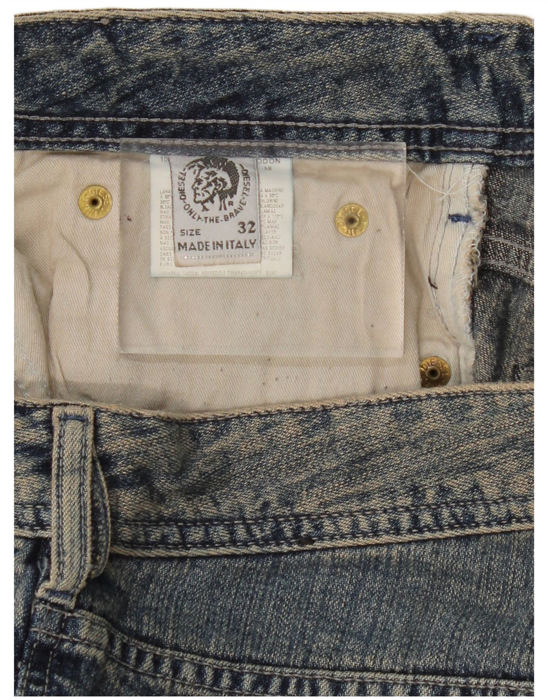 DIESEL Damskie jeansy Bootcut W32 L35 Niebieskie bawełniane