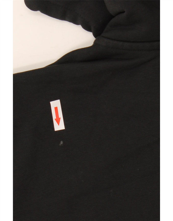 Męski sweter Adidas z grafiką i zamkiem błyskawicznym, duży, czarny