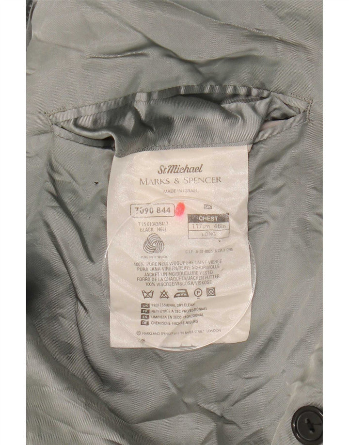 Marks & Spencer Męska marynarka St. Michael Blazer UK 46 XL Czarna