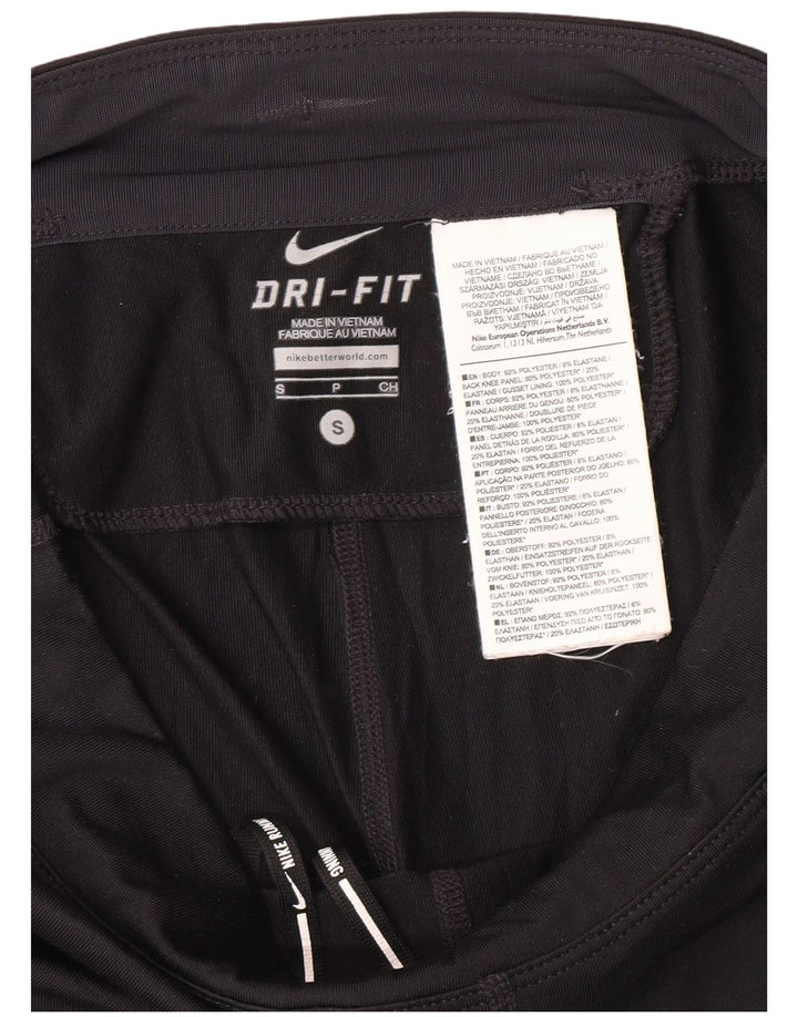 Damskie legginsy Nike Dri Fit Capri UK 10, małe, czarne, sportowe