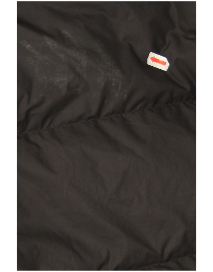 Męski ocieplany płaszcz z kapturem i kapturem Nike UK 36, mały, czarny poliester