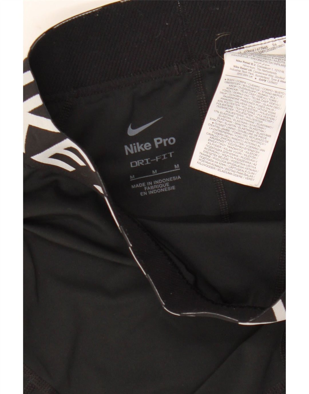 Damskie spodenki sportowe Nike Dri Fit Graphic UK 12, średni czarny poliester