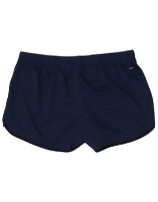 Damskie spodenki sportowe Adidas Climalite UK 12/14 Średni granatowy poliester