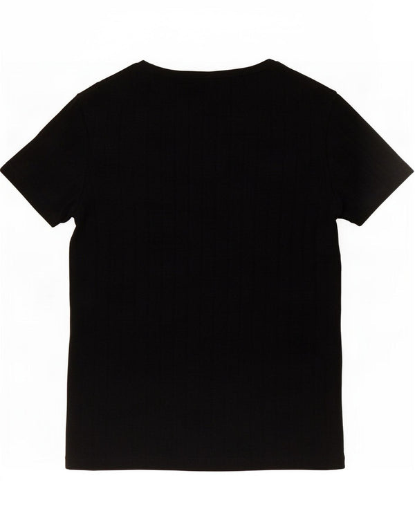 T-shirt damski Zara Trafaluc Top UK 8, mały, czarny poliester