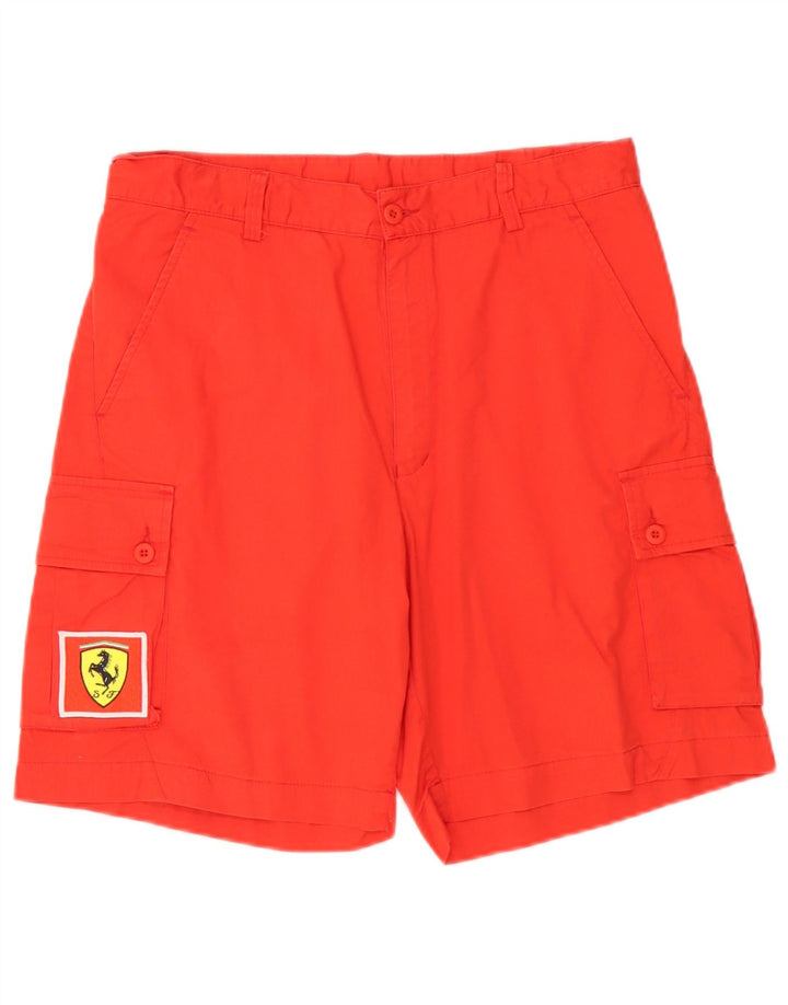 Męskie spodenki cargo Fila Ferrari IT 50 Large W32, czerwone, bawełniane