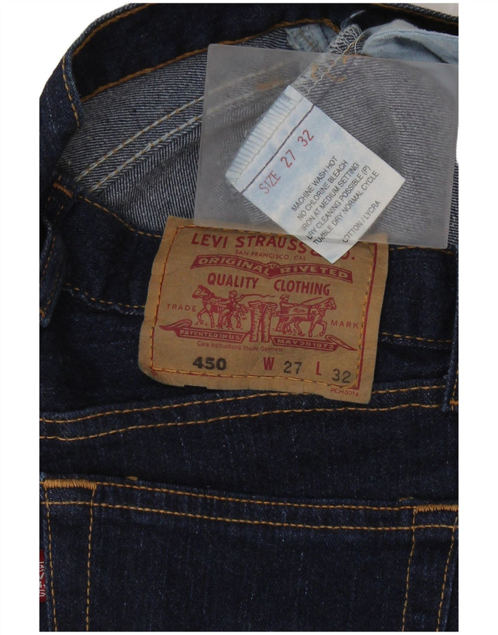 Damskie jeansy LEVI'S 450 Flared W27 L32 Granatowa bawełna
