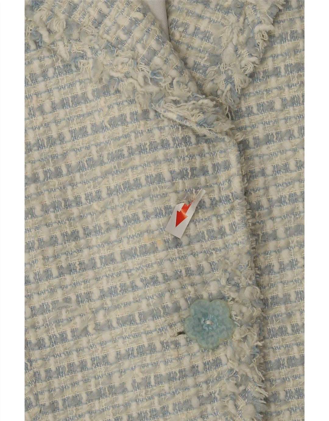 Zara damska marynarka zapinana na 1 guzik EU 36 XS, niebieska, nakrapiana akrylowa
