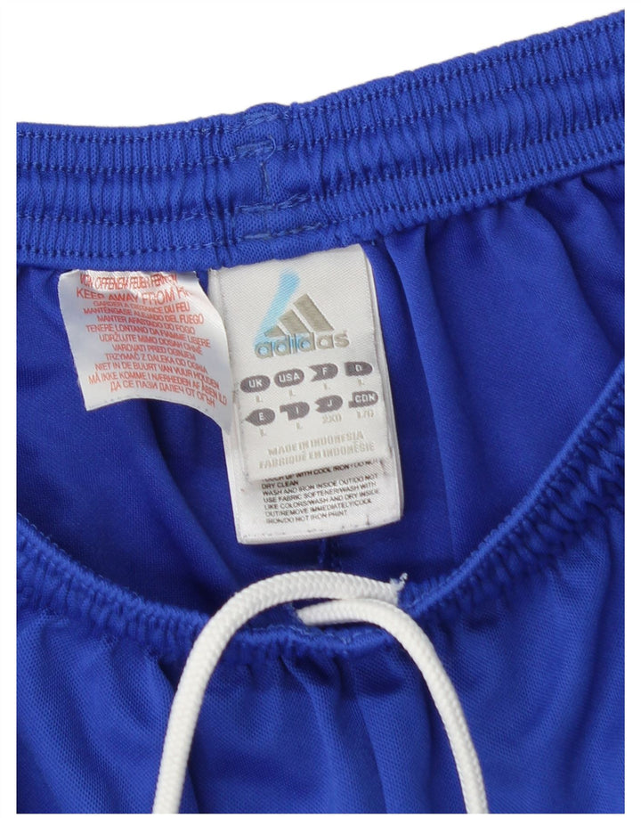 Męskie spodenki sportowe ADIDAS Climalite, duże, niebieskie, z poliestru