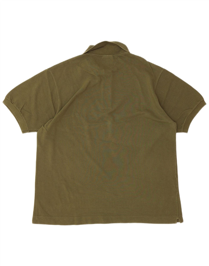Męska koszulka polo LACOSTE, rozmiar 5, duża, bawełniana khaki
