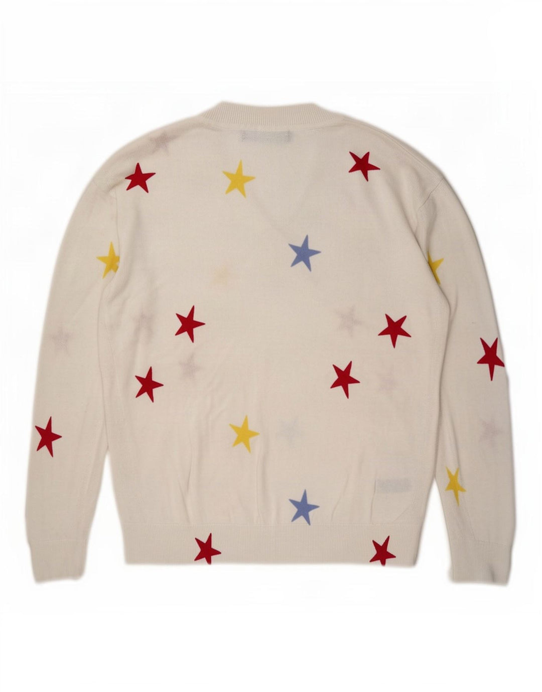 Marks & Spencer Damski sweter z abstrakcyjnym wzorem i dekoltem w kształcie litery V, UK 10 Small W