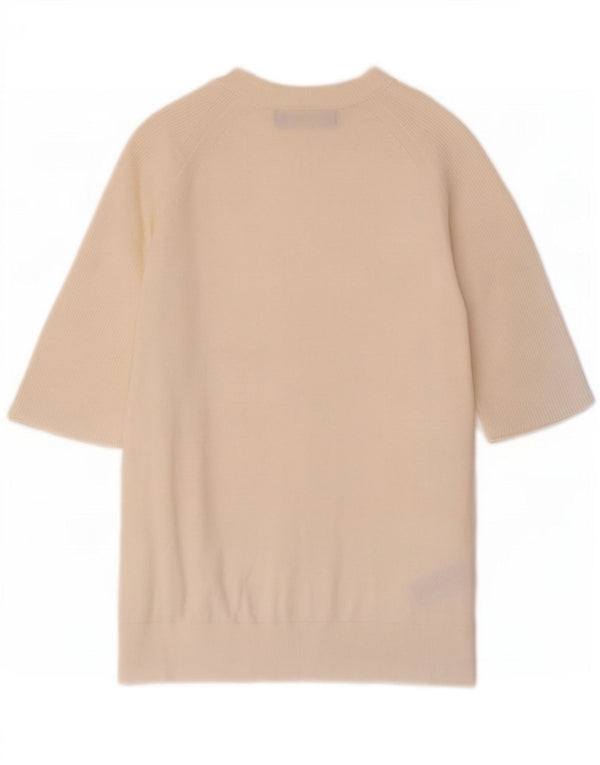 Marks & Spencer Damski sweter z dekoltem w łódkę, UK 10, mały, w kolorze złamanej bieli