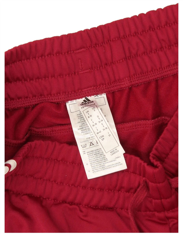 Damskie spodnie dresowe Adidas UK 8/10 Małe bordowe, poliestrowe