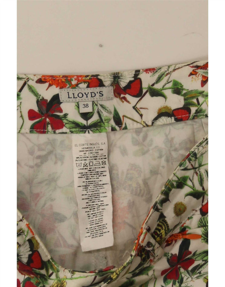 Damskie spodnie codzienne Lloyd's EU 38 Medium W28 L30 Wielokolorowe kwiaty