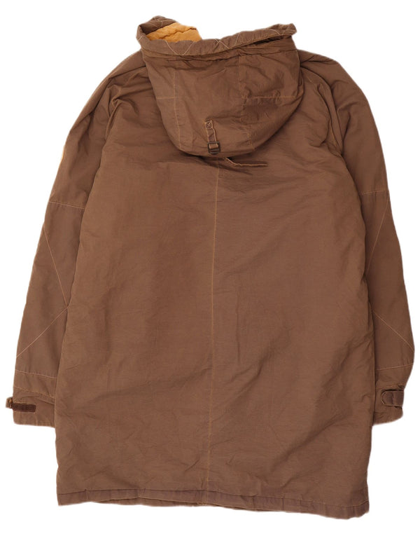 Męski płaszcz wiatrówka z kapturem Murphy & Nye UK 44 2XL Brązowy poliester